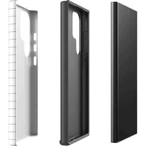 White Grid Galaxy S25 Ultra Impact Case